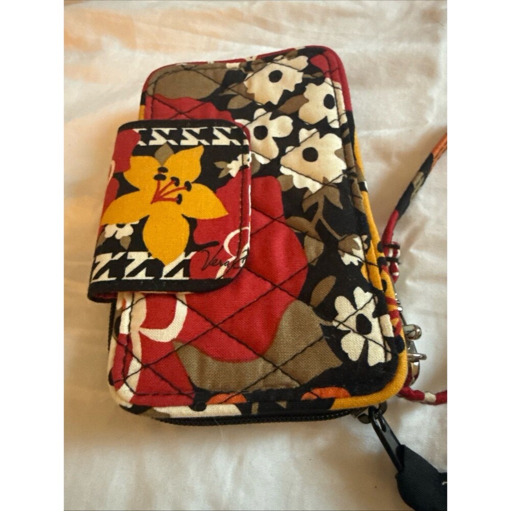 Vera Bradley Bittersweet Quilted Floral Wristlet Wallet
